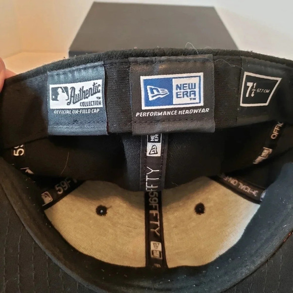 New Era Authentic Collection Baltimore Orioles Mens Orange/Black Fitted Ballcap. - Picture 5 of 7